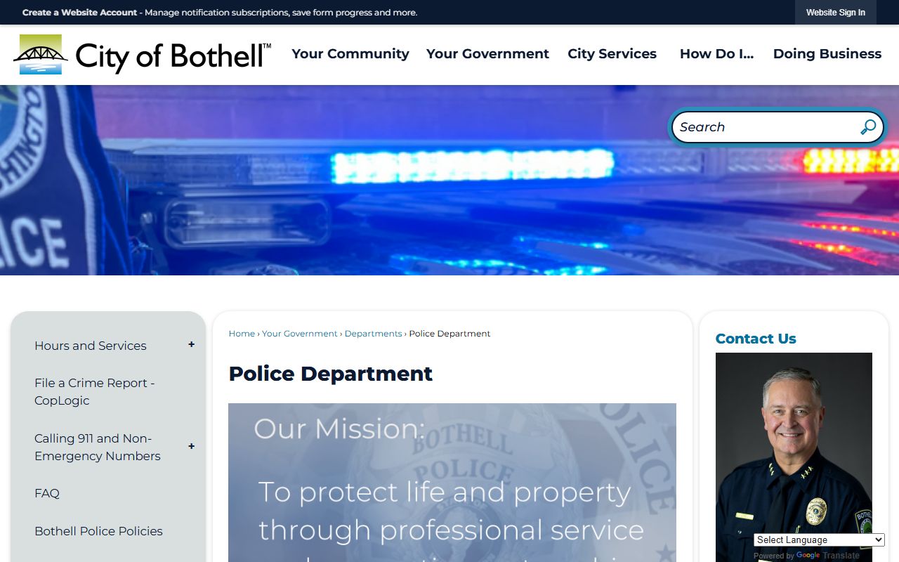 Bothell Police Department booking reports