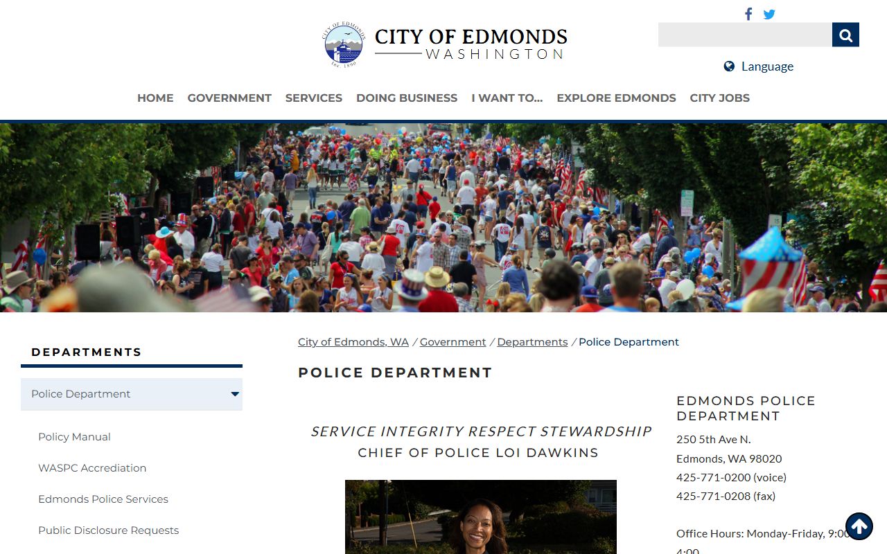 Edmonds Police Department booking reports