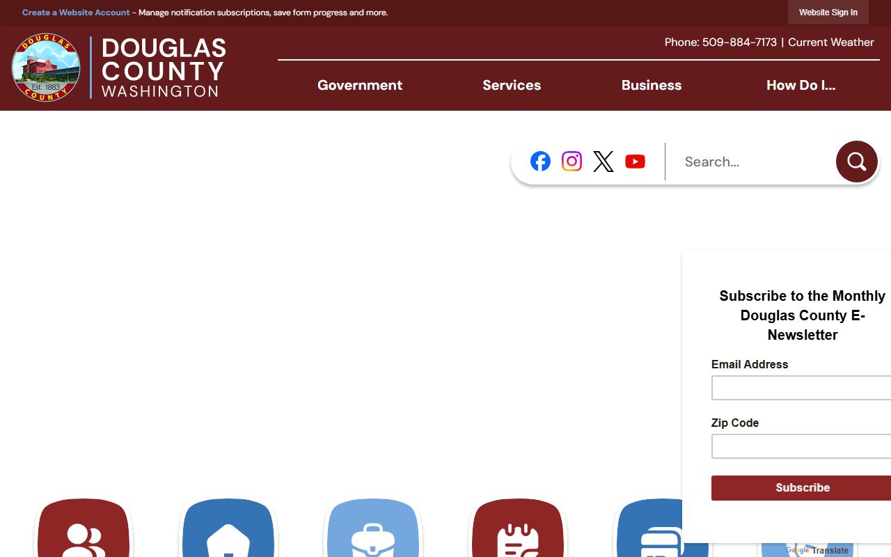 Douglas County booking records portal page