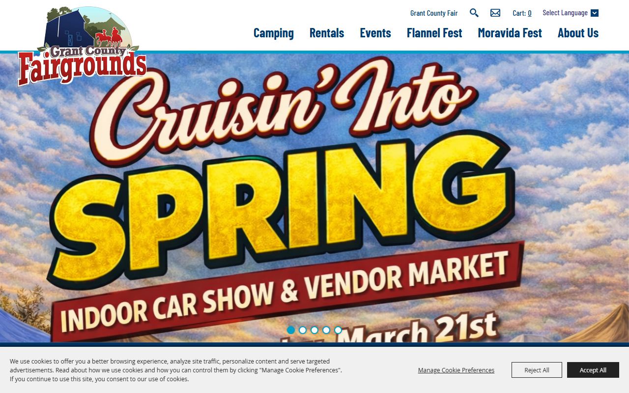 Grant County booking records sheriff page