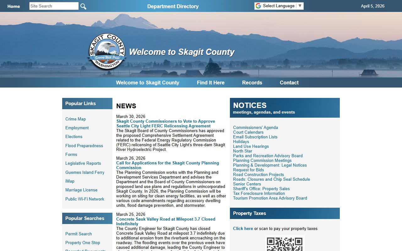 Skagit County booking reports county portal