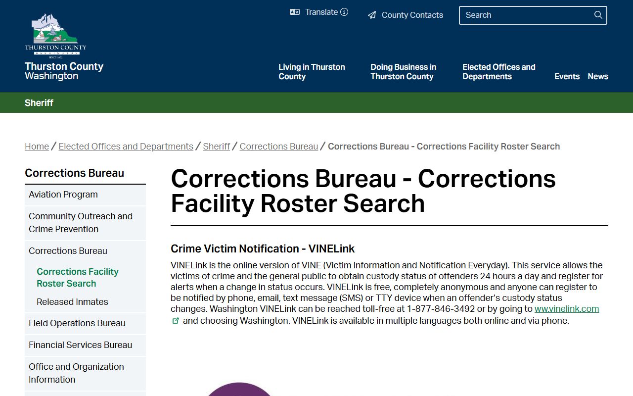 Thurston County jail roster for Tumwater booking reports
