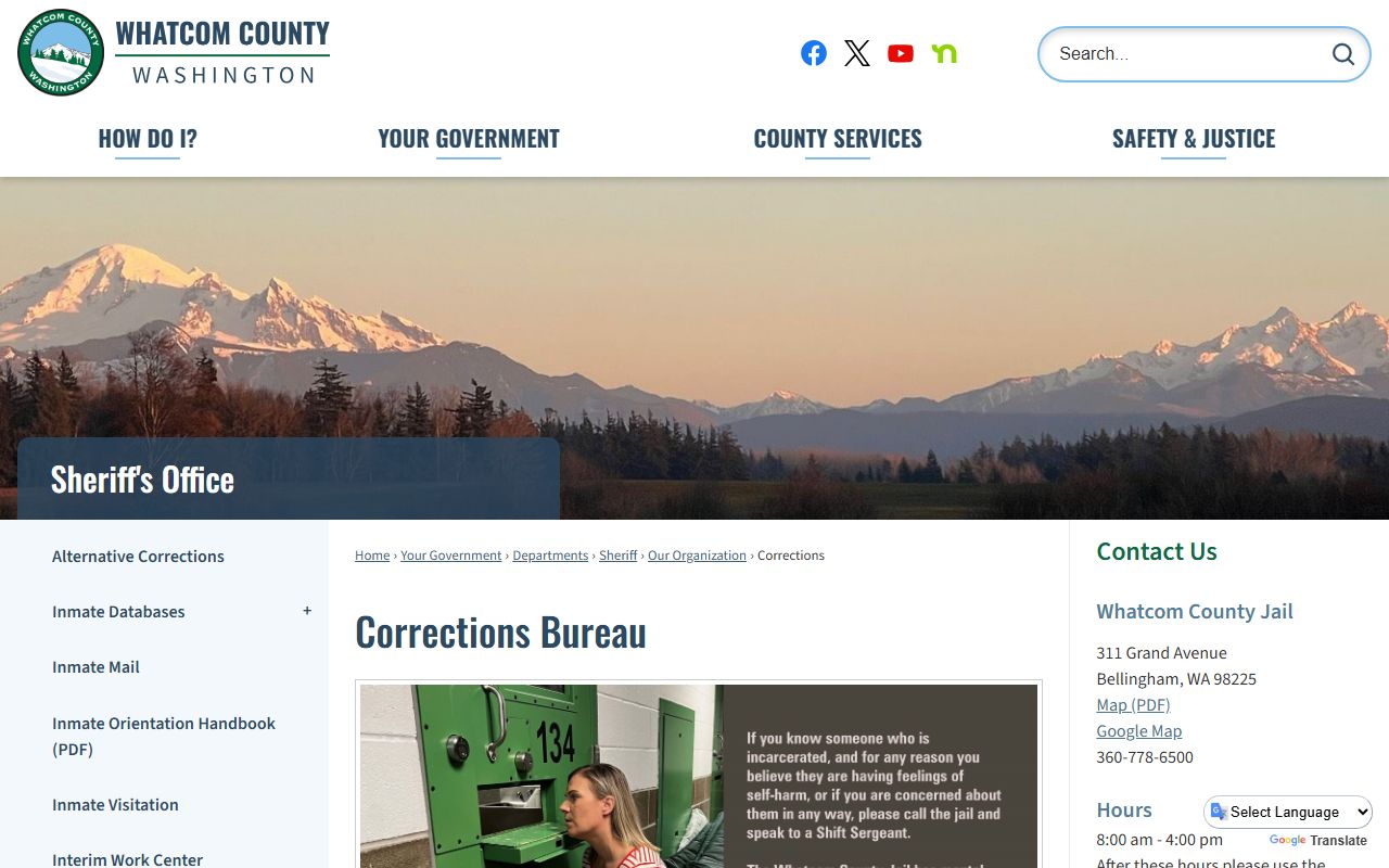 Whatcom County booking reports corrections